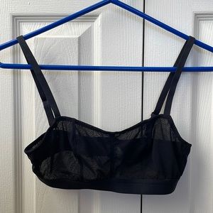 Lively Black Sheer bralette NWOT